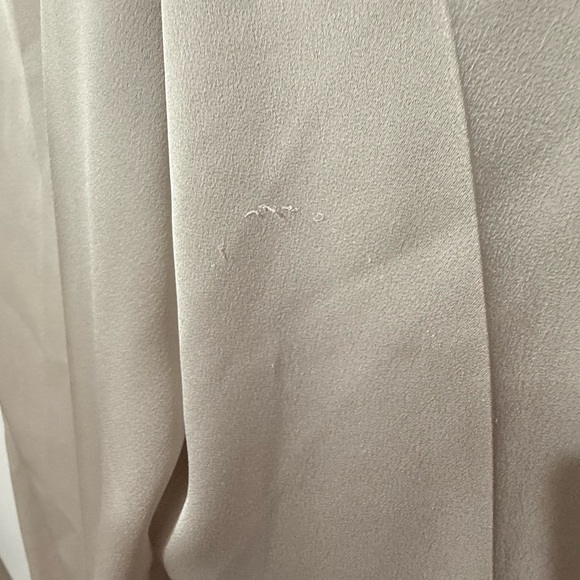 BONDI BORN | Eden Pant | Staight Leg Beige Cream Satin Trousers - Picture 8 of 9